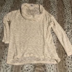 Juniors cowl neck sweater- never worn